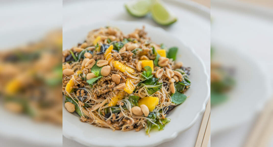 Turkey, Mango and Noodle Salad Recipe: How to Make Turkey, Mango and Noodle Salad Recipe | Homemade 