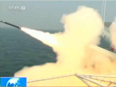 China's 1st aircraft carrier conducts live-fire drills