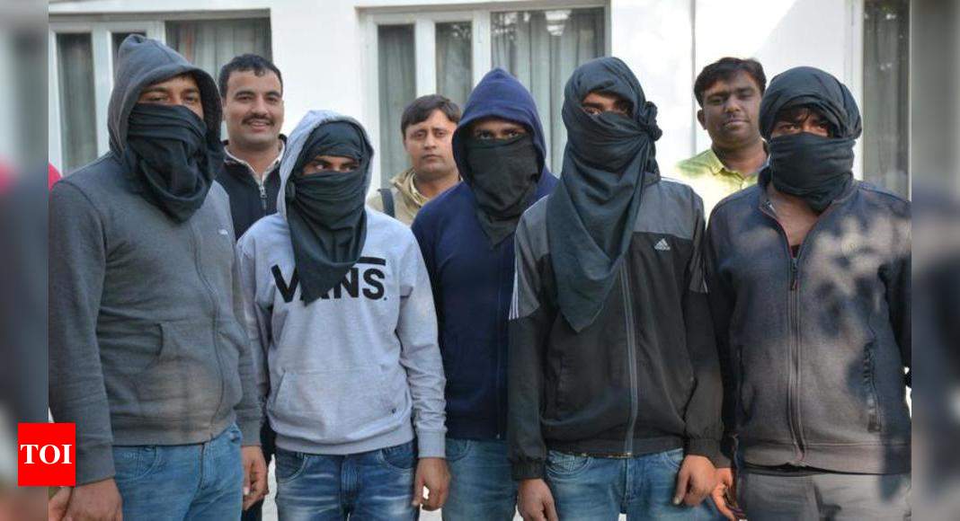 five-of-criminal-gang-nabbed-in-morning-raid-gurgaon-news-times-of