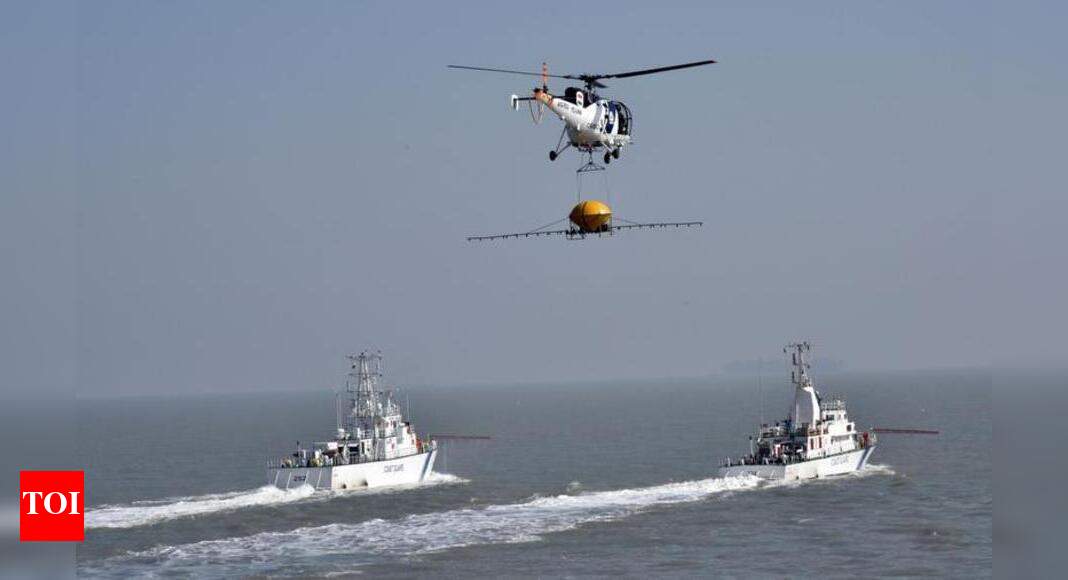 Cost Guard Drill On Oil Spill Coast Guard holds drill to battle oil