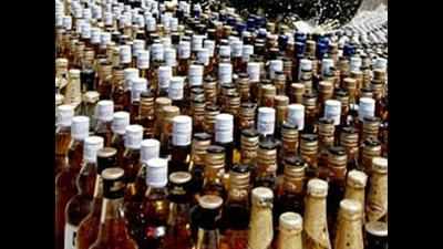 Liquor den busted in Meghaninagar