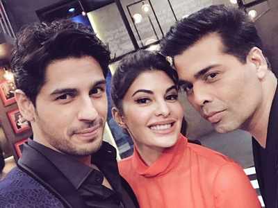 Koffee with Karan: Sidharth-Jacqueline shoot for an episode