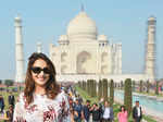 Celebs visit 'Taj Mahal'