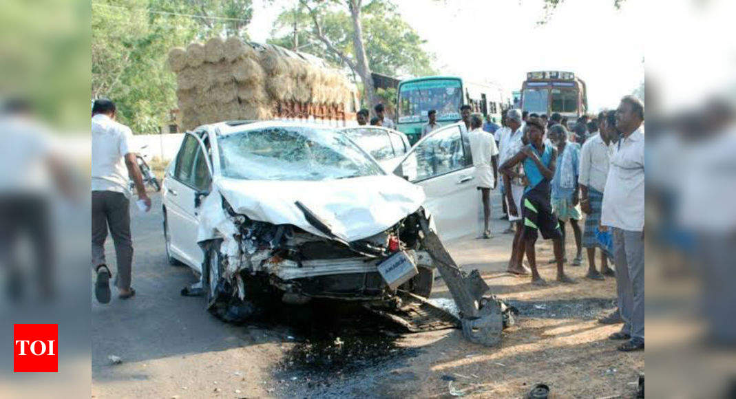 Four die as car hits group of people, tree in Tamil Nadu | Chennai News ...