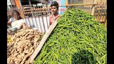 Farmers, traders distressed by sharp fall in vegetable prices