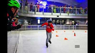 Skaters go for glory on New Year's Day