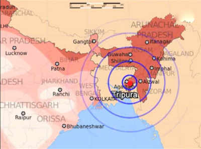 Earthquake in Tripura: Earthquake jolts Tripura, Assam | India News ...