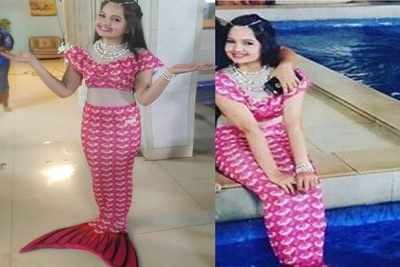 Gia Manek turns into the cutest mermaid ever