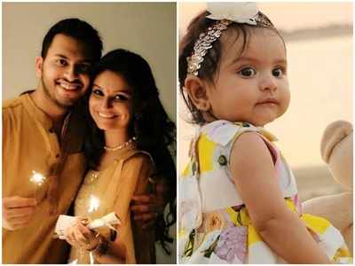 WATCH: Dimpy Ganguly's daughter utters the word "baba" for the first time