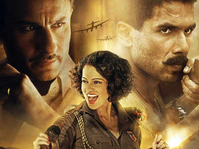 'Rangoon' posters: It's love in the time of war for Shahid Kapoor, Saif Ali Khan and Kangana Ranaut
