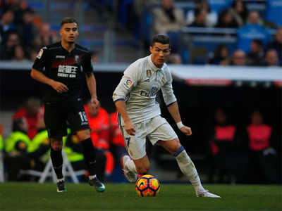 Ronaldo celebrates as record-equalling Madrid cruise