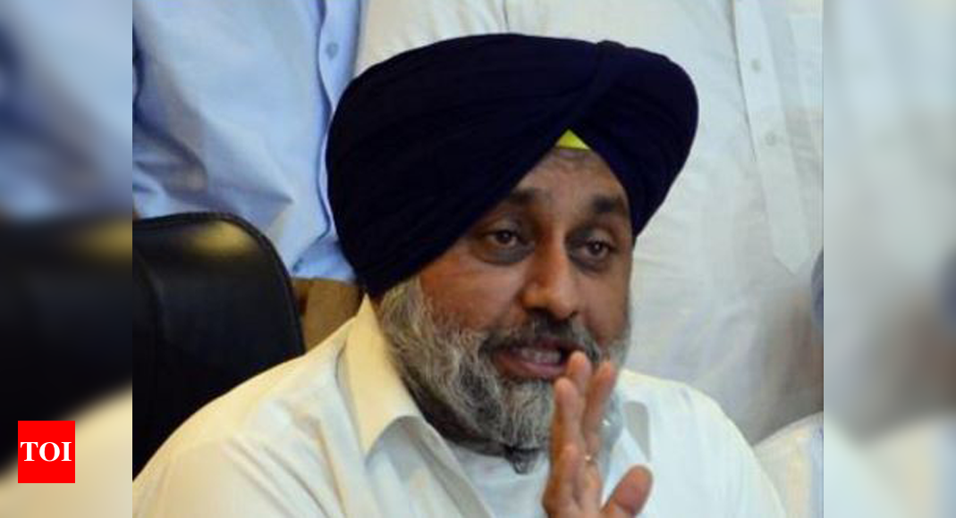 Sukhbir Singh Badal: Stones hurled at Punjab deputy CM Sukhbir Badal’s ...