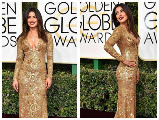 Priyanka Chopra glitters at the Golden Globes red carpet!