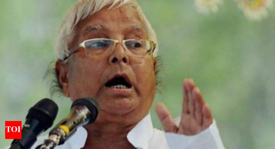 No grouse over sitting arrangement: Lalu | Patna News - Times of India No grouse over sitting arrangement: Lalu | Patna News - Times of India
