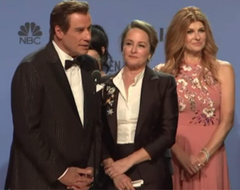 
Travolta, Hiddleston among stars speaking backstage at Golden Globes
