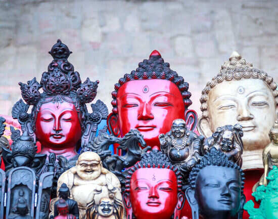 The shopping hubs of Kathmandu