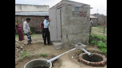 In desperation, villagers turn washrooms into storerooms