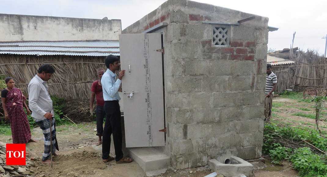 washrooms: In desperation, villagers turn washrooms into storerooms ...