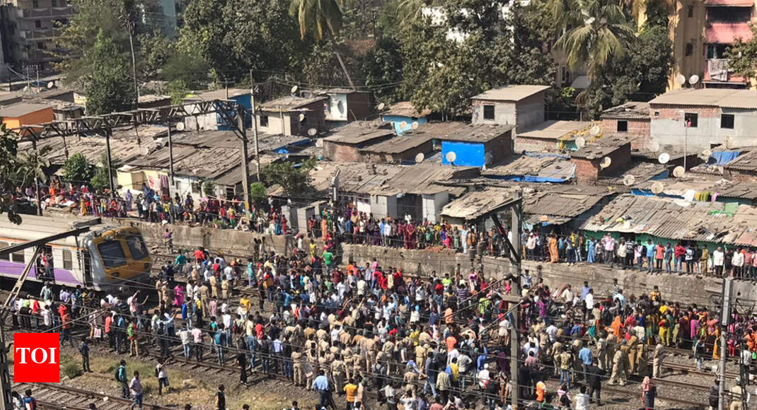 Rail roko to protest against slum demolition in Mumbai's Dombivli | Mumbai News - Times of India Rail roko to protest against slum demolition in Mumbai's Dombivli | Mumbai News - Times of India