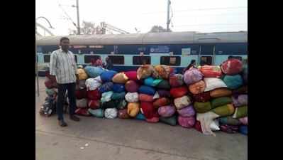 3.5 tonne of PDS rice seized from two trains in TN