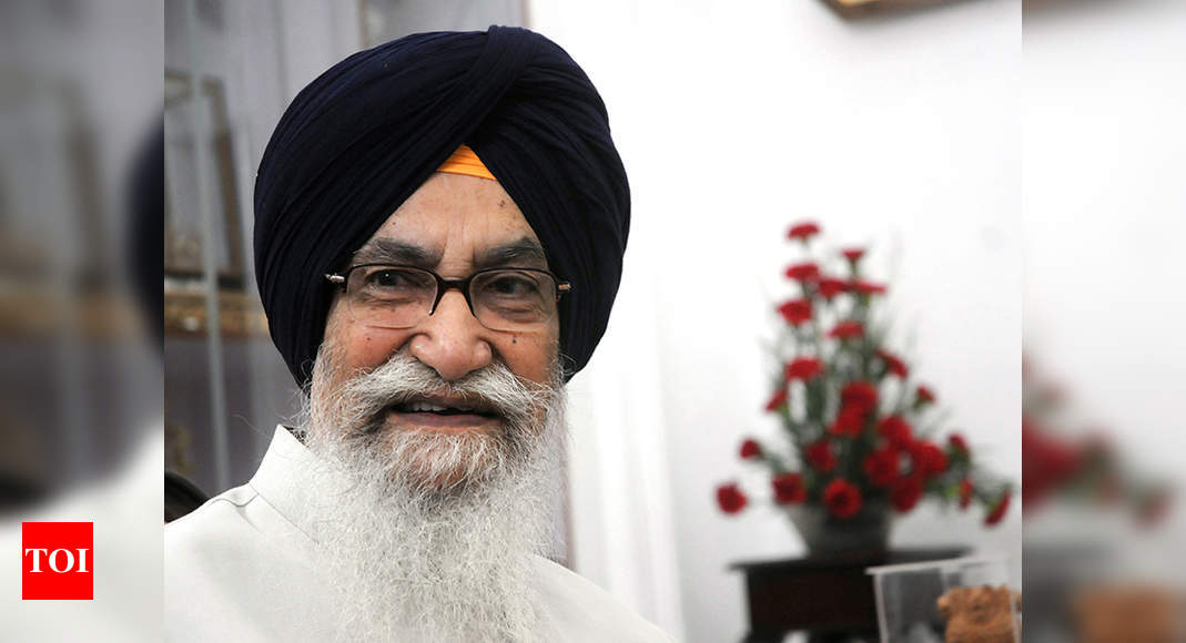 Surjit Singh Barnala: Former Punjab Chief Minister Surjit Singh Barnala ...