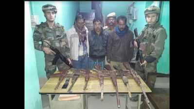 Multa cadres apprehended from Kokrajhar, seven rifles seized