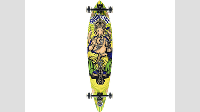 After India Flag doormat it's Lord Ganesha on skateboard on Amazon