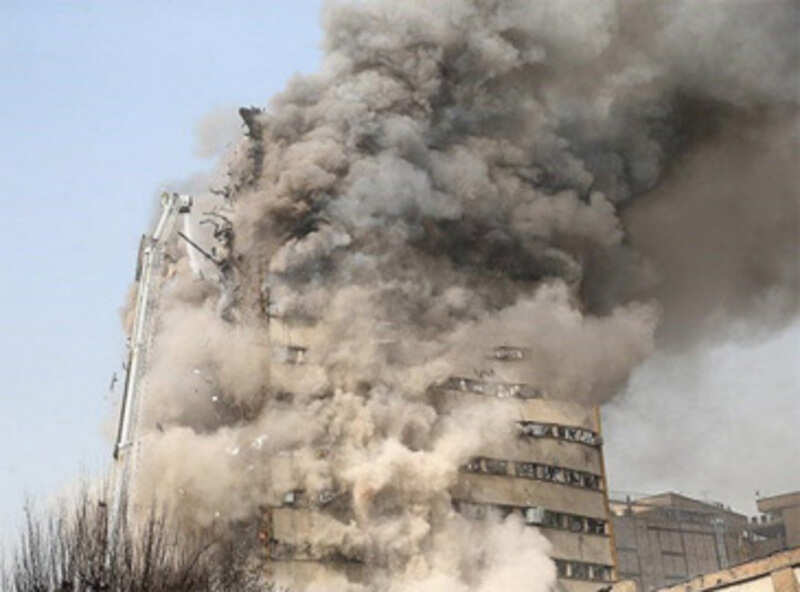 On cam: High-rise tower collapses after fire