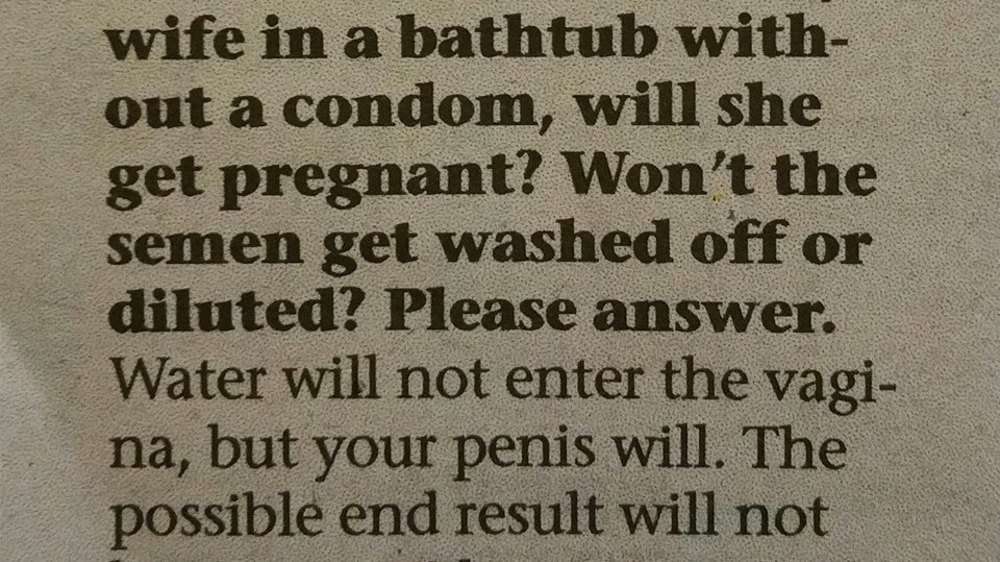 16 Most Wtf Yet Hilarious Questions Ever Answered By Sexpert The Times Of India