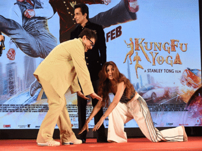 When Shilpa Shetty touched Jackie Chan's feet