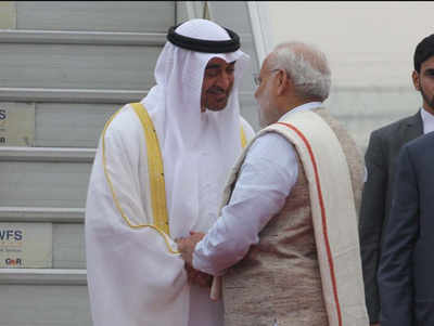 PM Modi's special gesture, receives UAE Crown Prince at airport