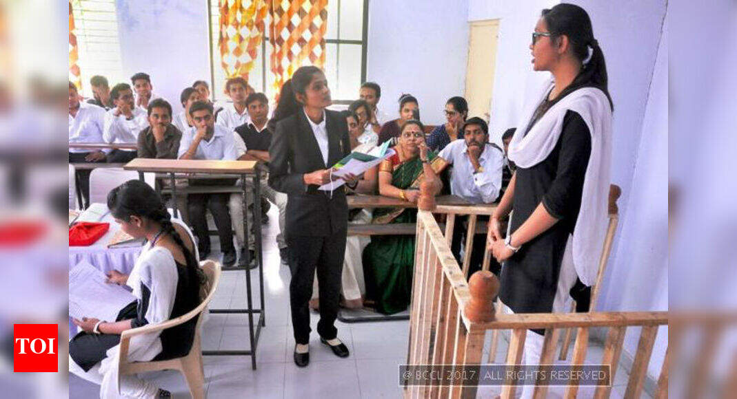Silence! The court is in session at NBT Law College Nashik News Times of India