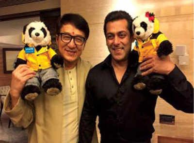 Salman Khan’s picture with Jackie Chan is too cute to miss!