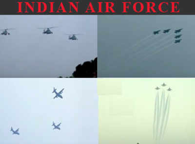 Watch: Amazing flypast by Indian Air Force planes and helicopters