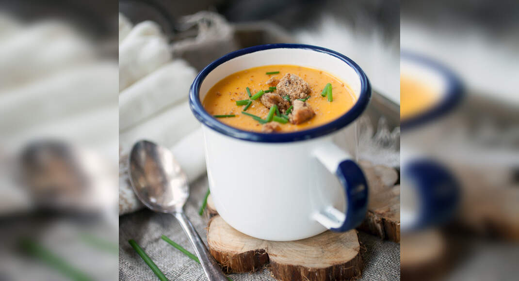 Sweet Potato Soup Recipe: How to Make Sweet Potato Soup Recipe | Homemade Sweet Potato Soup Recipe