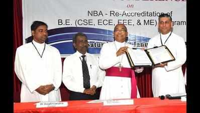 National Board of Accreditation re-accredits four engineering courses of SJEC