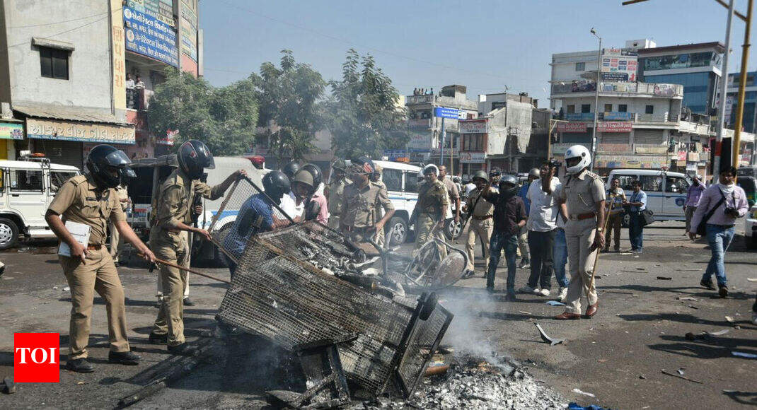 riots in surat: Riots in Surat after calf head found on road | Surat ...