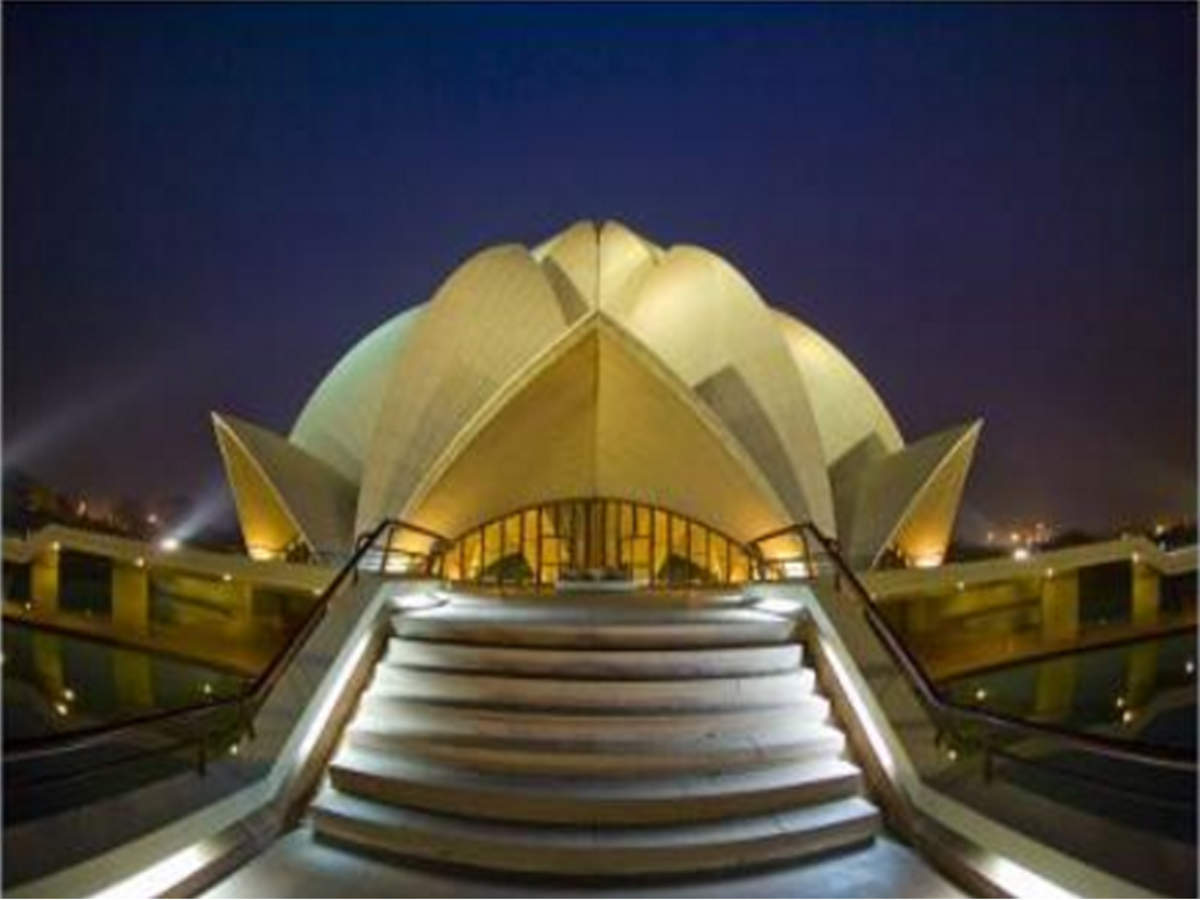 Lotus Temple Delhi S Lotus Temple Out Of World Heritage Race Delhi News Times Of India