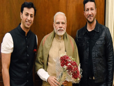 When composers Salim Merchant, Sulaiman Merchant merchant PM Narendra Modi