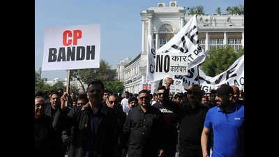 Traders protest against plan to make Connaught Place vehicle-free zone