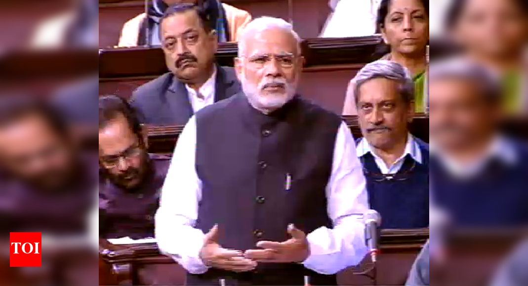 PM Modi Speech in Rajya Sabha: Highlights | India News - Times of India