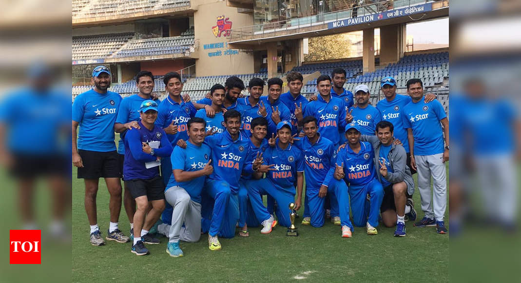 U19 India V England India U 19 Win Series 3 1 After 5th Odi Ends In A Tie Against England Cricket News Times Of India