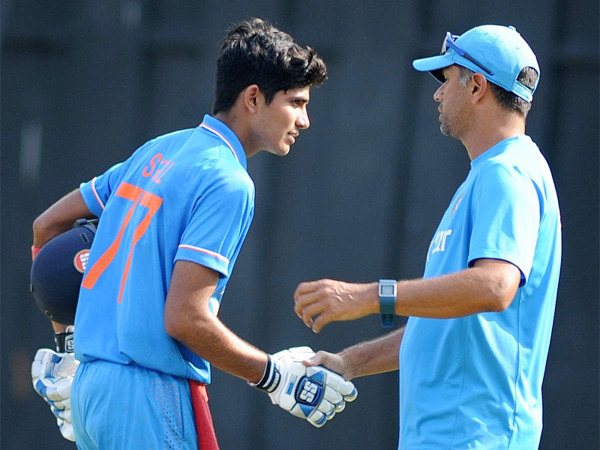 Shubman Gill Shubman Gill Was Terrific Says U 19 Coach Dravid Cricket News Times Of India