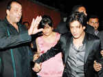 Sanjay Dutt and Shahrukh Khan at a party