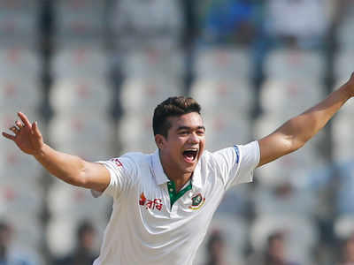 Bowling on this flat track is a new experience for me: Taskin