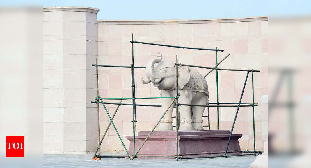 UP Elections 2017 Elephant statues in UP won't be covered in this