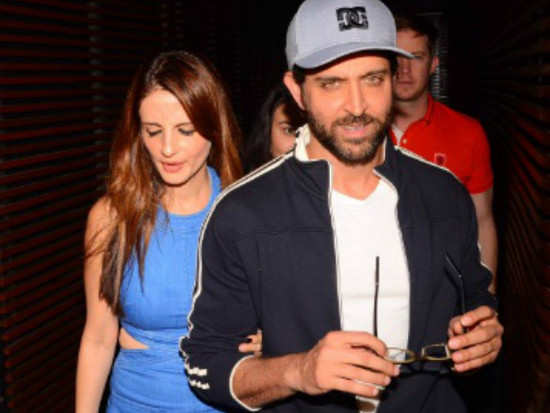 Hrithik Roshan and ex-wife Sussanne Khan spotted leaving a party hand-in-hand!