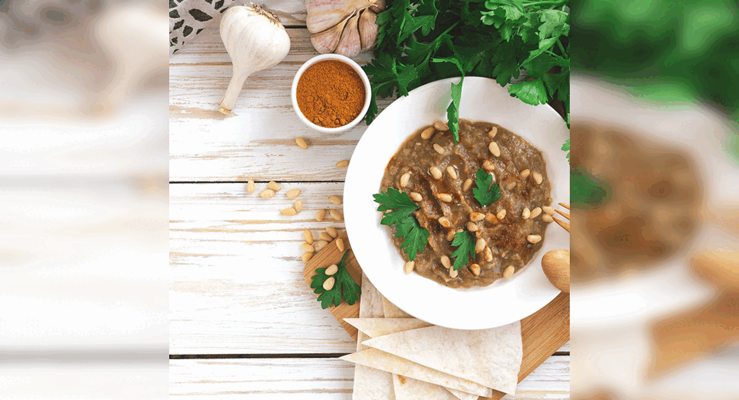 Baba Ganoush Recipe: How to Make Baba Ganoush Recipe | Homemade Baba Ganoush Recipe
