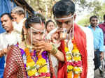 Couples getting married on Valentine's day at Bandra court