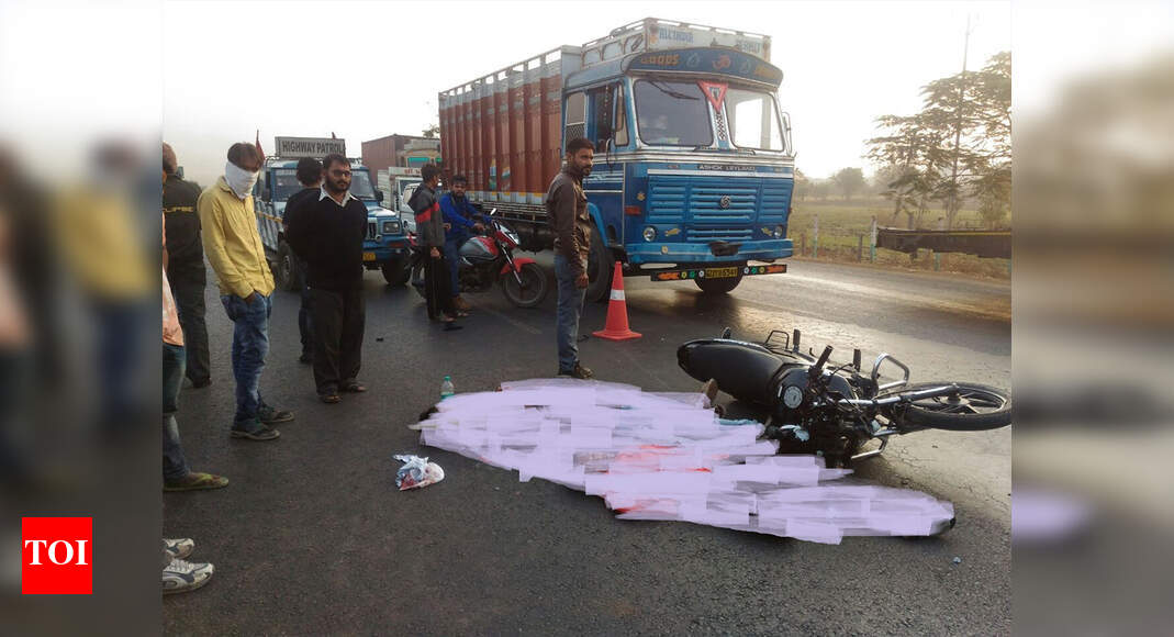 Three of four on a motorcycle die in road accident near Surat | Surat ...